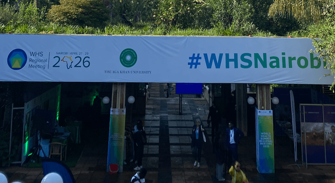 Shows a building from WHS event